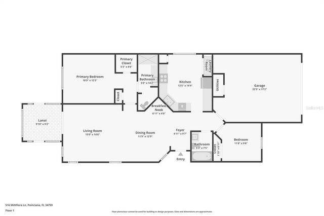 516 MILLIFIORA LANE, Poinciana, FL 34759