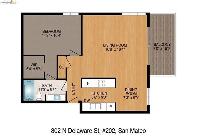 802 N Delaware ST APT 202, San Mateo, CA 94401