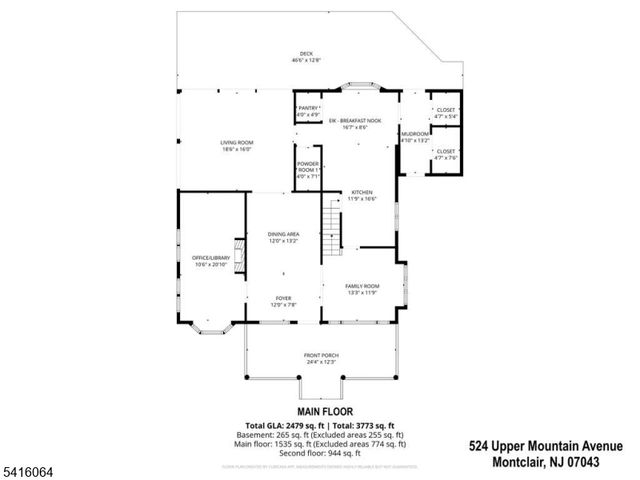 524 Upper Mountain Ave., Montclair Twp., NJ 07043