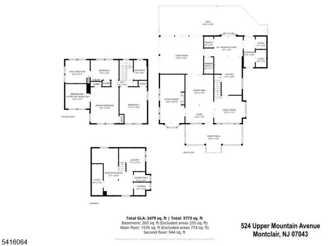 524 Upper Mountain Ave., Montclair Twp., NJ 07043