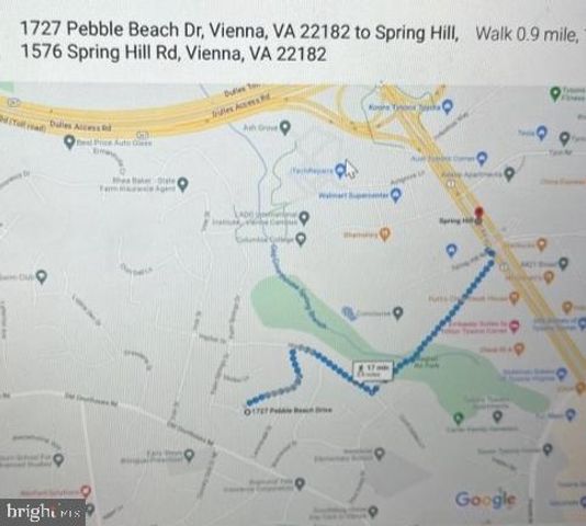 1727 PEBBLE BEACH DR, Vienna, VA 22182