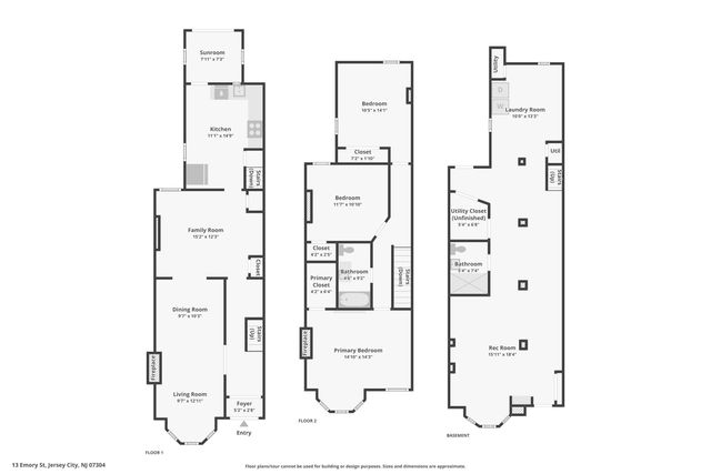 13 EMORY ST, Jc, Journal Square, NJ 07304