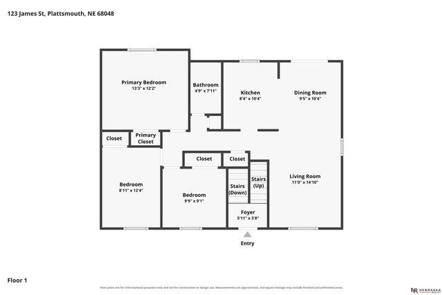123 James Street, Plattsmouth, NE 68048