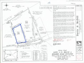 TBD Holder Lot 1 Road, Waxahachie, TX 75165