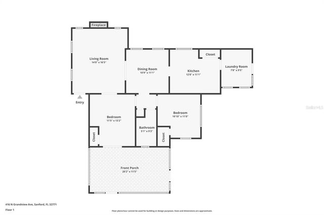 416 N GRANDVIEW AVENUE N, Sanford, FL 32771