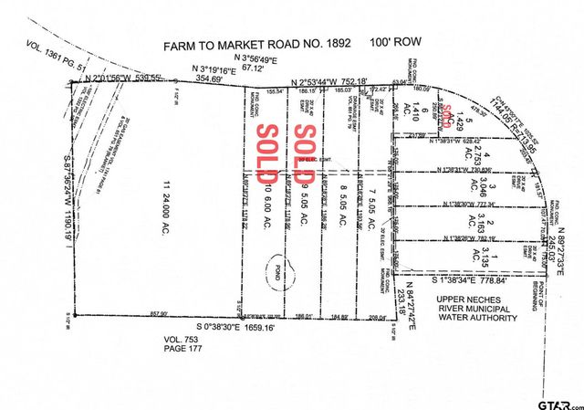 Lt 6 TBD Fm 1892, Frankston, TX 75763
