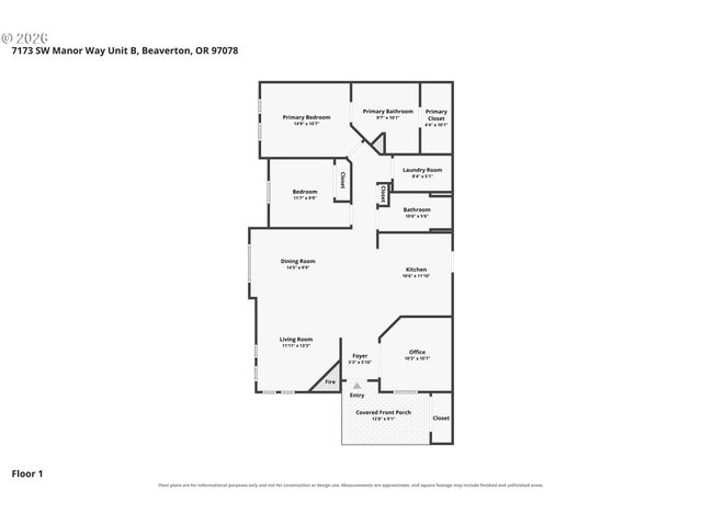 7173 Sw MANOR Way B, Beaverton, OR 97078