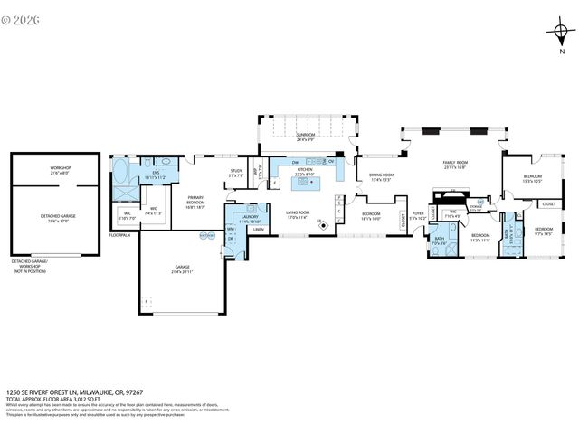 1250 Se RIVER FOREST Ln, Milwaukie, OR 97267