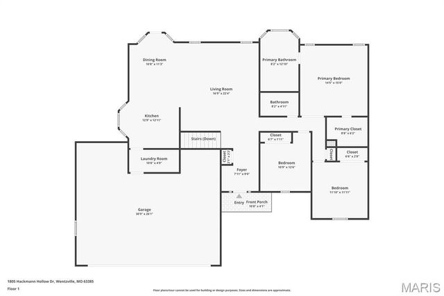 1805 Hackmann Hollow Drive, Wentzville, MO 63385