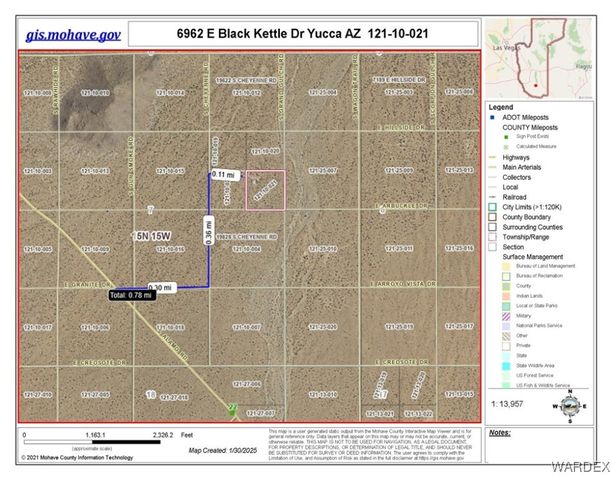 6962 E Black Kettle Drive, Yucca, AZ 86438