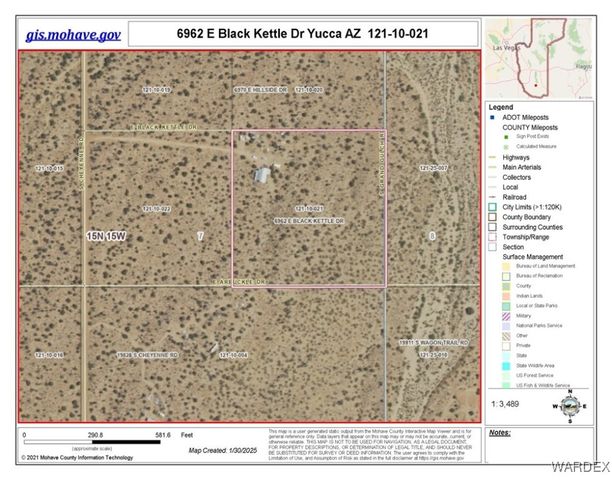 6962 E Black Kettle Drive, Yucca, AZ 86438