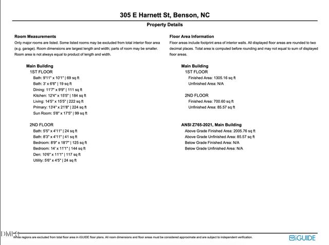 305 E Harnett Street, Benson, NC 27504