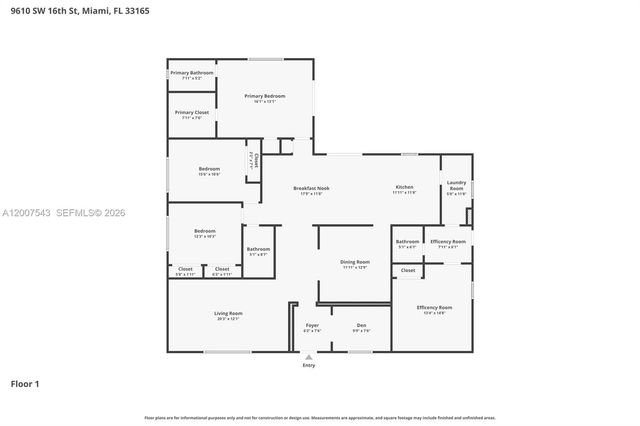 9610 SW 16th St, Miami, FL 33165