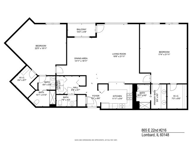 865 E 22nd Street B-216, Lombard, IL 60148