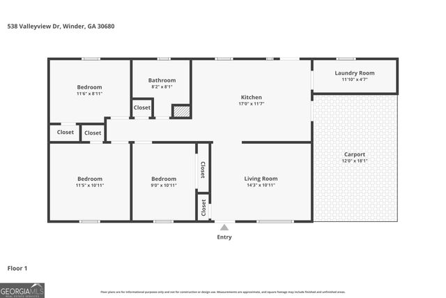 538 Valleyview Drive, Winder, GA 30680