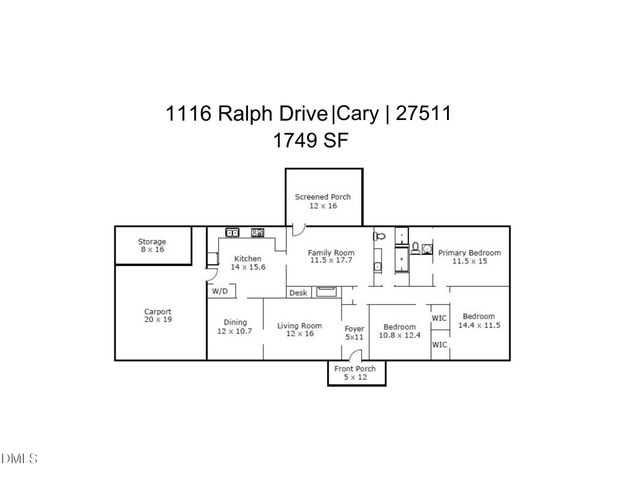 1116 Ralph Drive, Cary, NC 27511