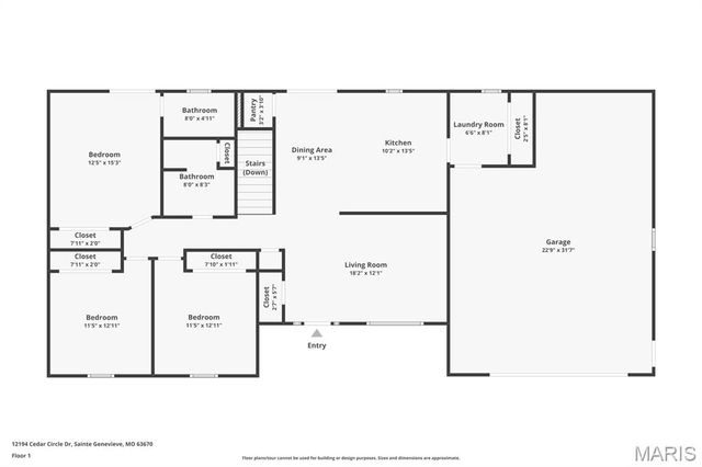 12194 Cedar Circle Drive, Ste Genevieve, MO 63670