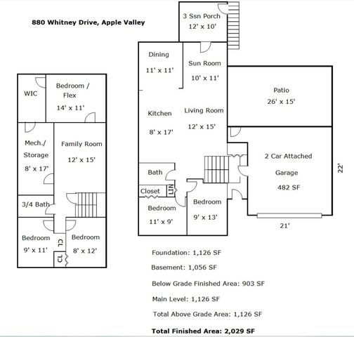 880 Whitney Drive, Apple Valley, MN 55124