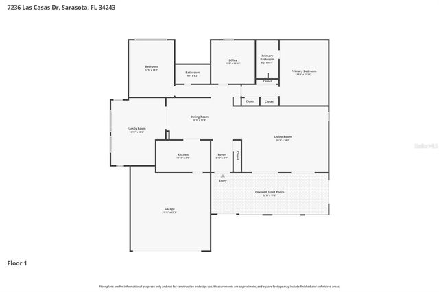 7236 LAS CASAS DR, Sarasota, FL 34243