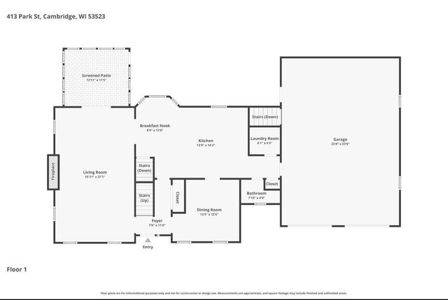 413 Park Street, Cambridge, WI 53523