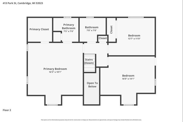 413 Park Street, Cambridge, WI 53523