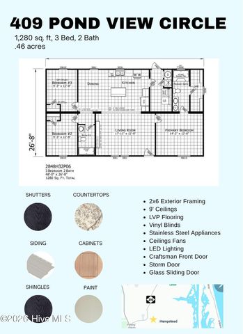 409 Pond View Circle, Hampstead, NC 28443