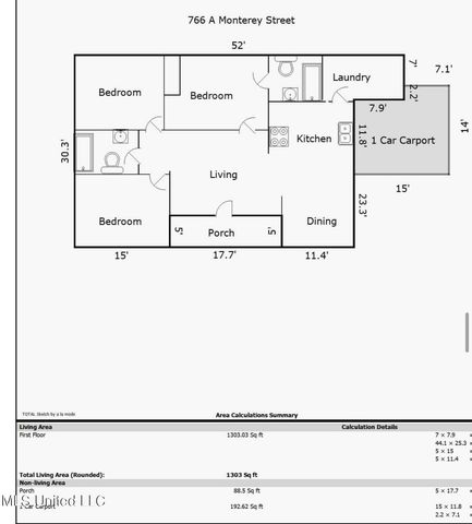 766 Monterey Street, A-B, Jackson, MS 39204