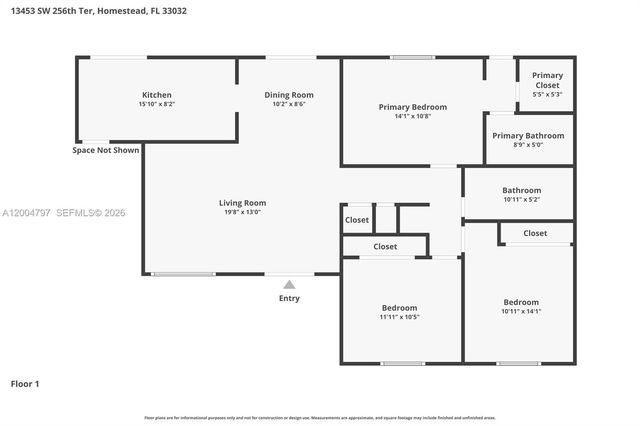 13453 SW 256th Ter, Homestead, FL 33032