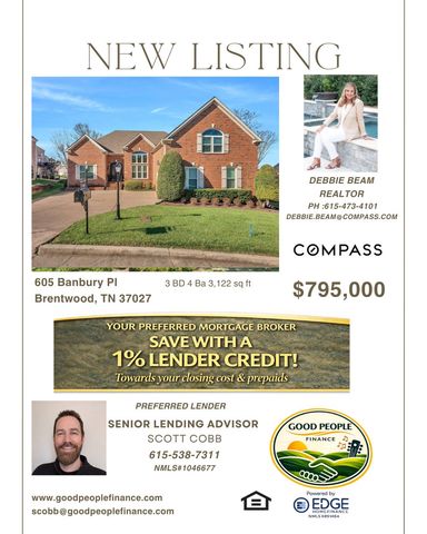 605 Banbury Pl, Brentwood, TN 37027