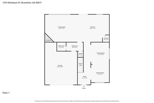 1273 Wesleyan Place, Braselton, GA 30517