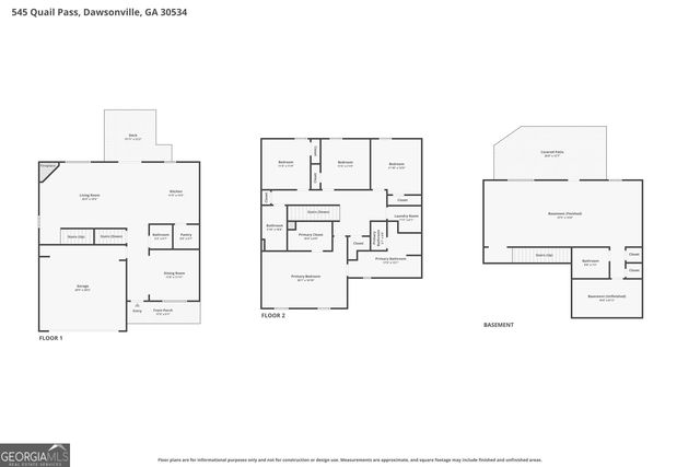 545 Quail Pass, Dawsonville, GA 30534