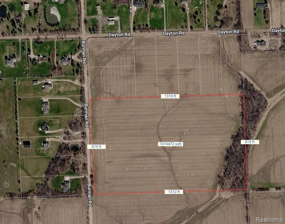 Vacant Land 25. Burman Road, Richmond, MI 48062