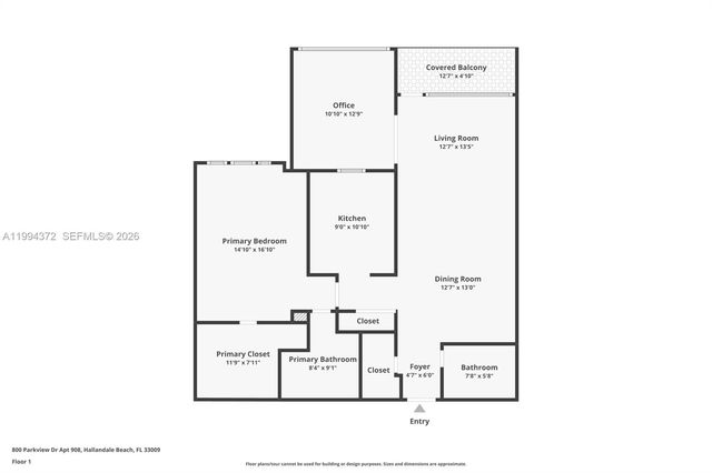 800 Parkview Dr 908, Hallandale Beach, FL 33009