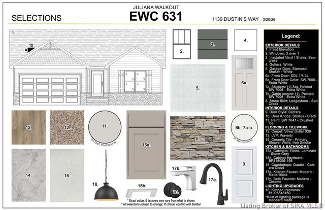 1130 - LOT 631 Dustin's Way, Jeffersonville, IN 47130