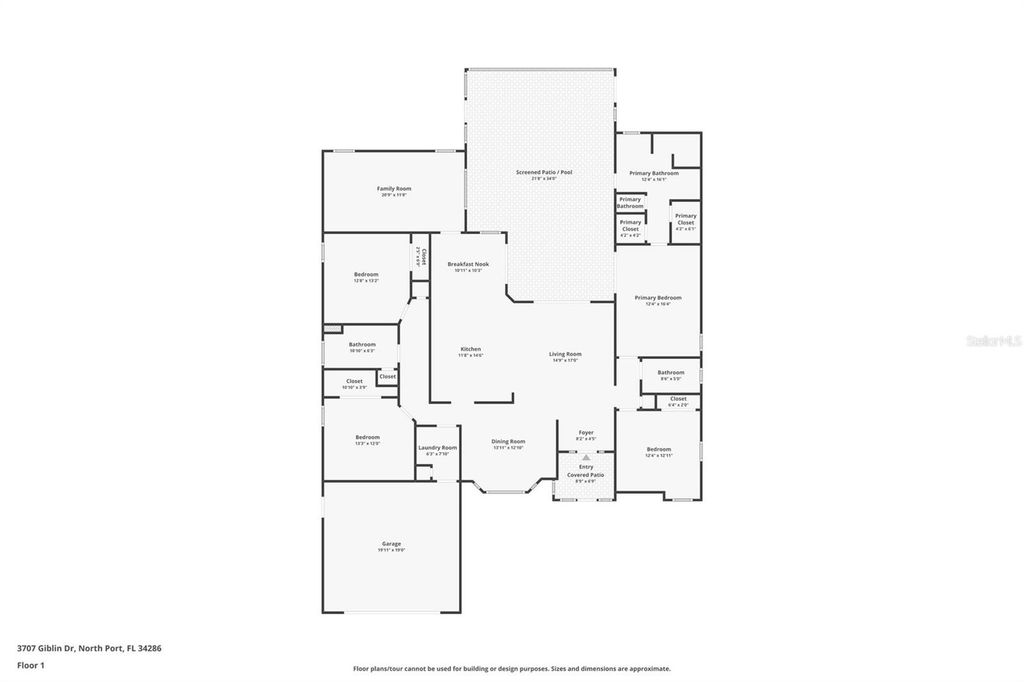 Image 6 of property listing at 3707 GIBLIN DRIVE, North Port, FL 34286