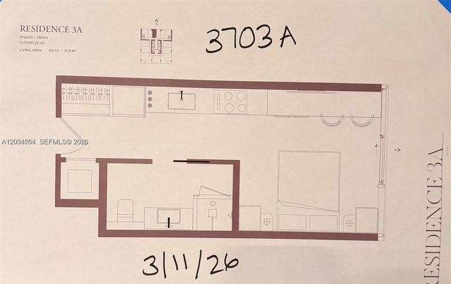 20 NE 11th Street 3703A, Miami, FL 33132