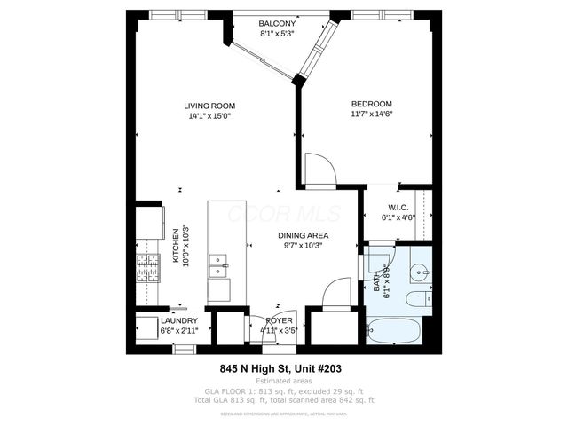 845 N High Street, 203, Columbus, OH 43215