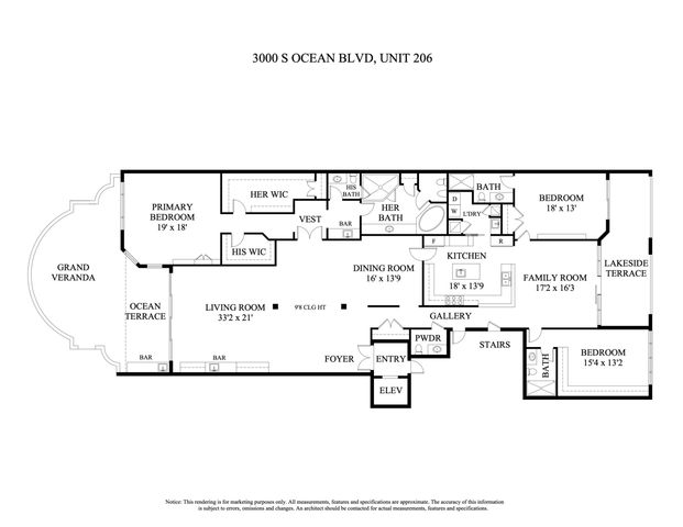 3000 S Ocean Boulevard 206, Palm Beach, FL 33480