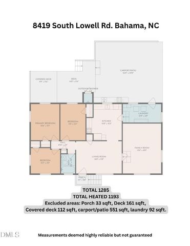 8419 S Lowell Road, Bahama, NC 27503