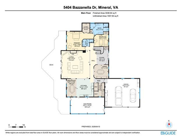 5404 BAZZANELLA DR, Mineral, VA 23117