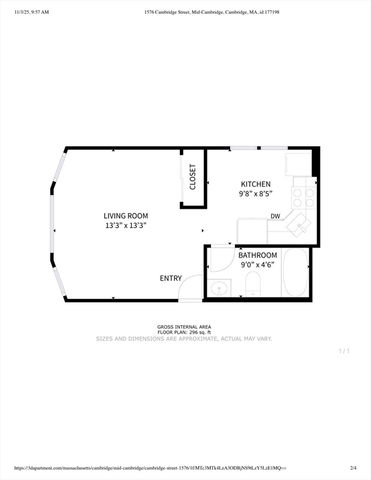 1576 Cambridge St 1F, Cambridge, MA 02138