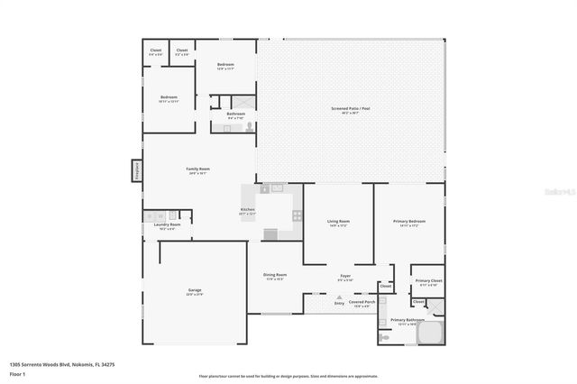 1305 SORRENTO WOODS BOULEVARD, Nokomis, FL 34275