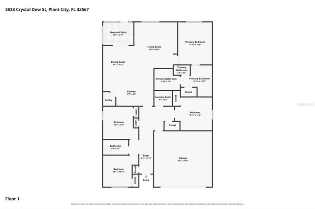 3838 CRYSTAL DEW STREET, Plant City, FL 33567