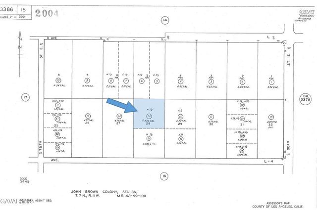 0 Vicinity Avenue L2 & 77th East, Palmdale, CA 93535