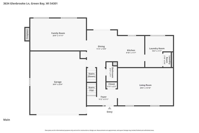 3634 GLENBROOKE LANE, Green Bay, WI 54301