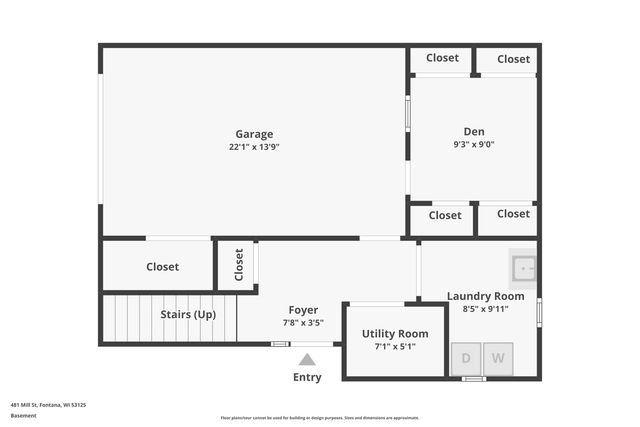 481 Mill STREET, Fontana, WI 53125