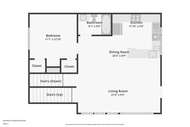 481 Mill STREET, Fontana, WI 53125