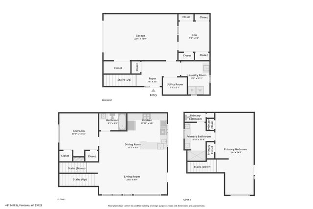 481 Mill STREET, Fontana, WI 53125