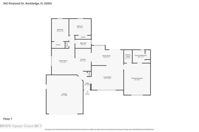 942 Pineland Drive, Rockledge, FL 32955