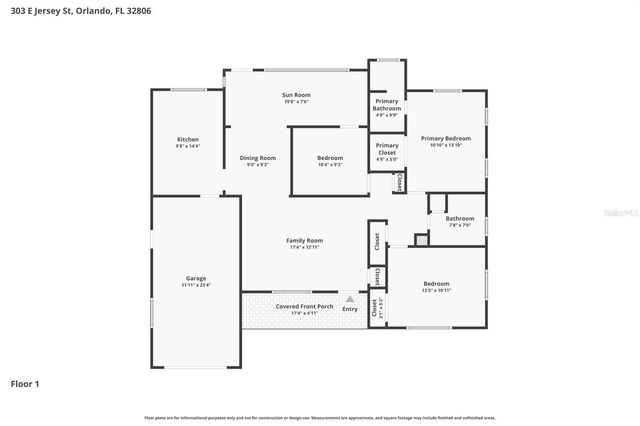 303 E JERSEY STREET, Orlando, FL 32806